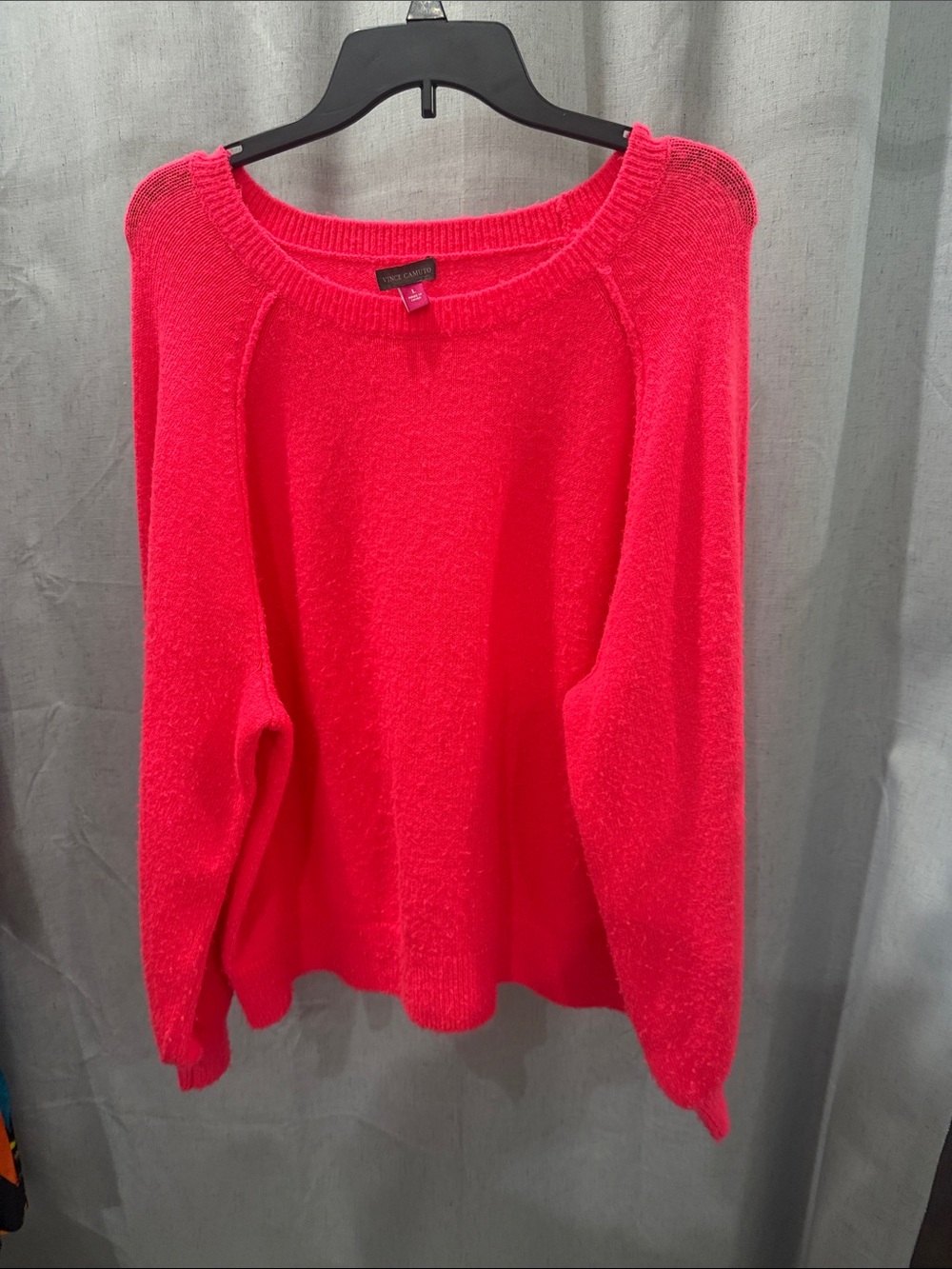Vince Camuto Hot Pink Crewneck Sweater